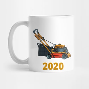 Funny Lawn Mower chase 2020 Meme Mug